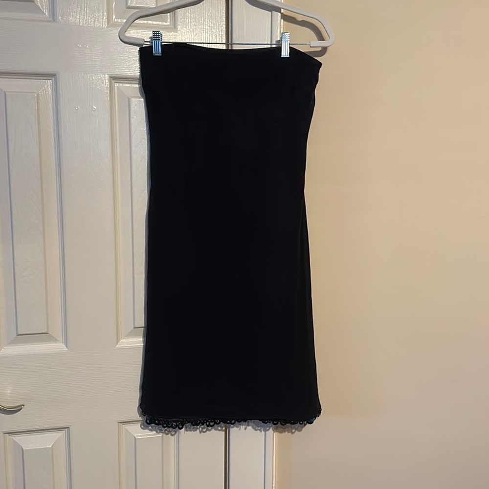 Heidi Wisel Black Strapless dress - Size 6 NWT